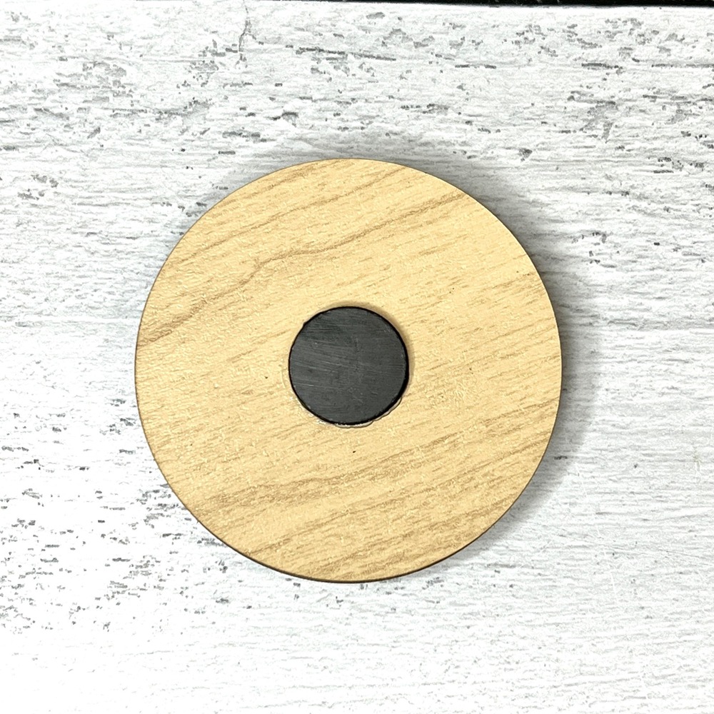 Wooden Magnet US Penny We Lost Our Cents 1793 2025 In God We Trust Handcrafted - Picture 3 of 6